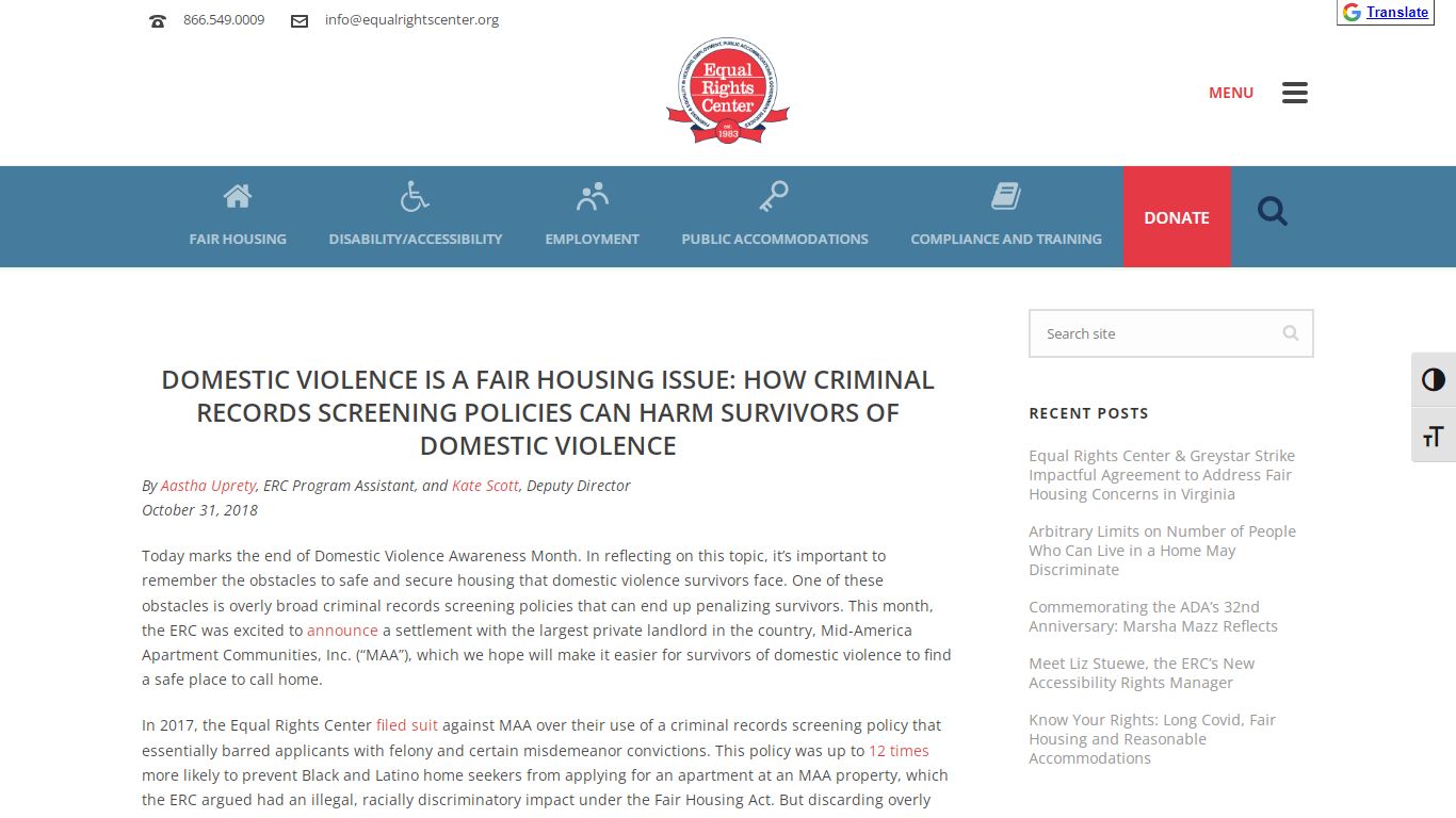 Domestic Violence is a Fair Housing Issue: How Criminal Records ...